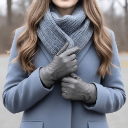 Taupe dame skindhandske - Nancy fra natures collection