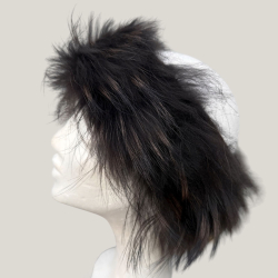 Mørk brun Tinna pandebånd i vaskebjørn og uld - Natures collection