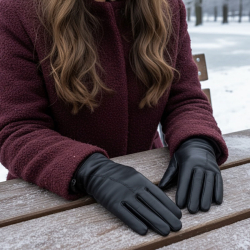 Dame rulamshandske - Bløde og varme vinterhandsker - Eksklusivt fra Freja skind