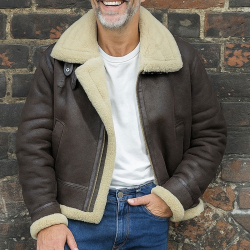 Joost herre rulamsjakke  - Kort model - pilot stil