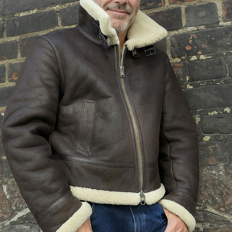 Joost herre rulamsjakke  - Kort model - pilot stil