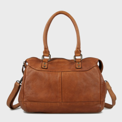 Joliet crossbody taske - cognac læder - Montana - Freja skind