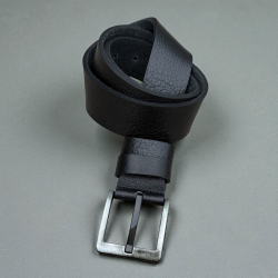 Sort Darwin herrebælte bred model - kernelæder - Freja skind