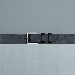 Sort Darwin herrebælte bred model - kernelæder - Freja skind