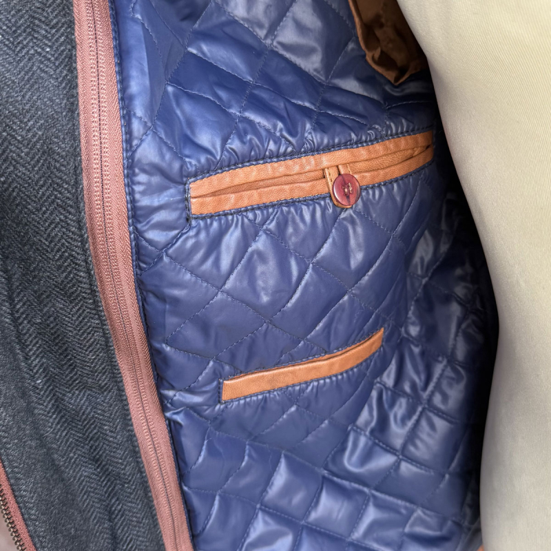 John herre jakke i cobber brown blød lammeskid - Freja skind