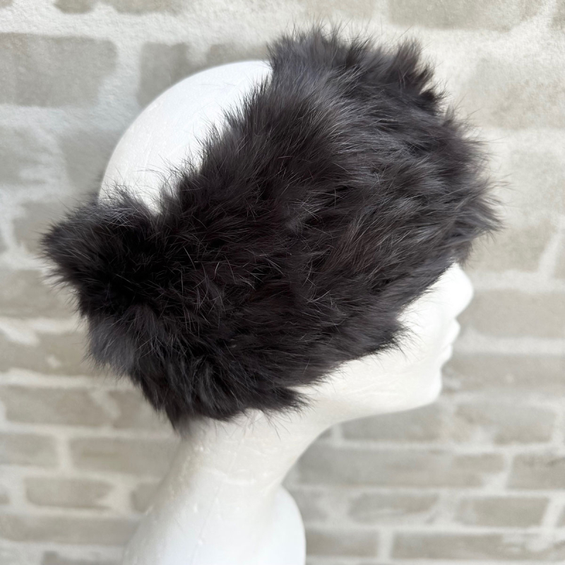 mørk grå kaninpandebånd - bred model