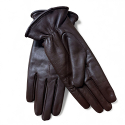brun dame rulamshandske - Freja skind