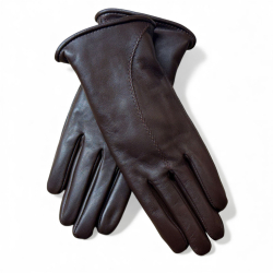 brun dame rulamshandske - Freja skind