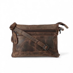 Elvira crossbody taske i bøffellæder - Leather design  - Freja skind