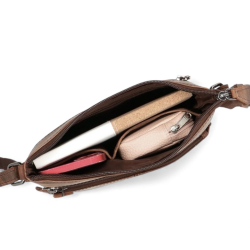 Elvira crossbody taske i bøffellæder - Leather design  - Freja skind