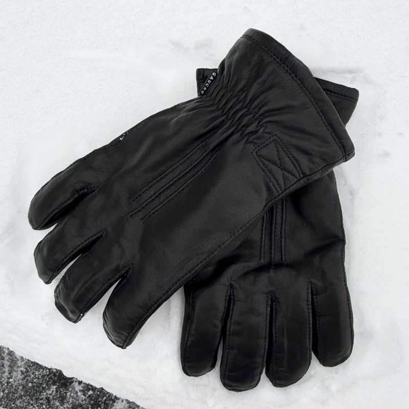 Sort Egil skindhandske herre - gaucho