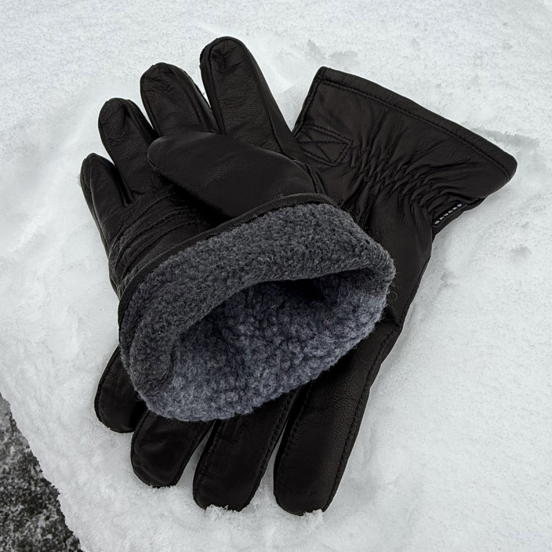 Sort Egil skindhandske herre - gaucho