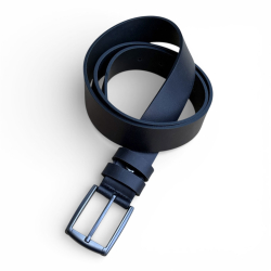 Lyon læderbælte - Unisex - herre - dame - Sort læderbælte i kernelæder fra Freja skind