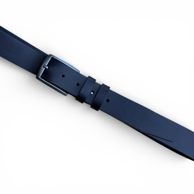 Lyon læderbælte - Unisex - herre - dame - Sort læderbælte i kernelæder fra Freja skind