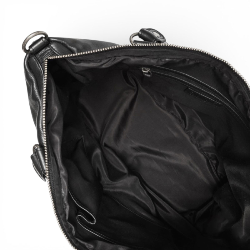 Svart Treats läderväska - Bra storlek för t.ex. handbagaget