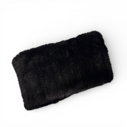 sort pandebånd af strikket mink - Levinsky