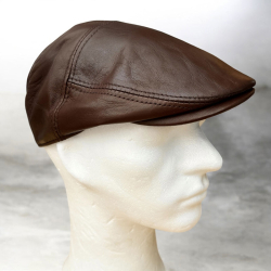 Varm brun Henry sixpence i blød lammeskind - Freja skind