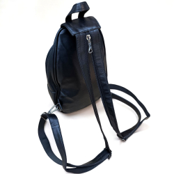 Alice rygsæk - sleekbag - crossbody - Blød sort skind - Freja skind
