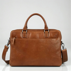 Titan computertaske i cognac bøffellæder - Montana - 272523