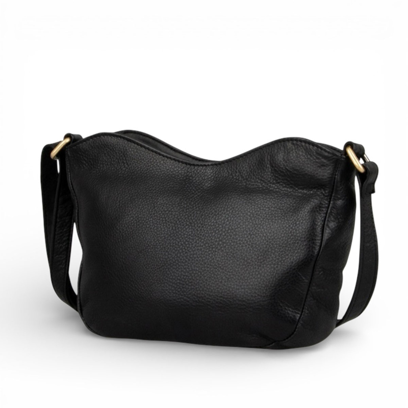 Sort Lida crossbody taske fra Treats  - Freja skind