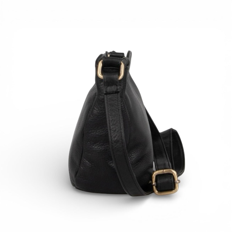 Sort Lida crossbody taske fra Treats  - Freja skind