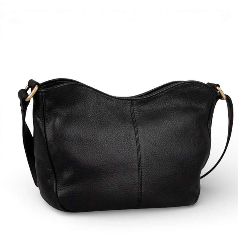 Sort Lida crossbody taske fra Treats  - Freja skind