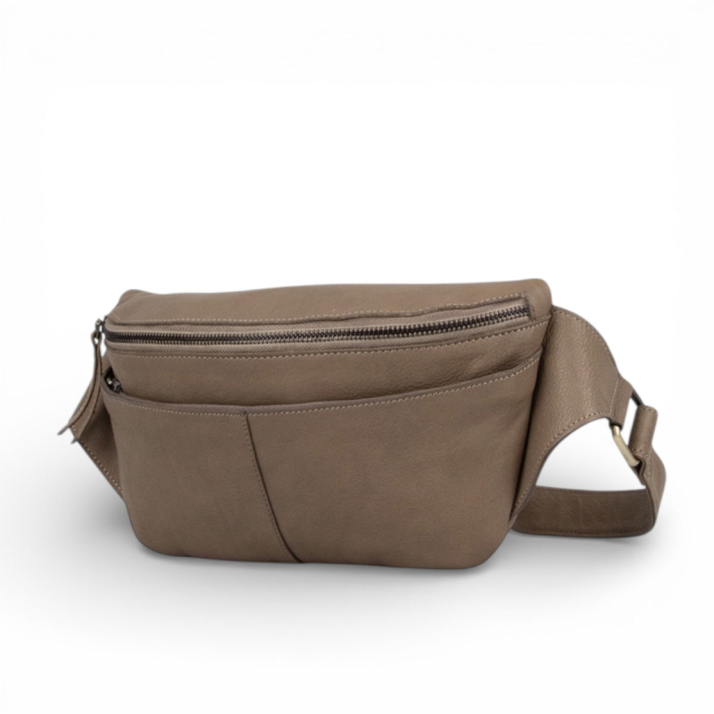 Agnes bumbag i blød beige kalveskind - Treats 280912