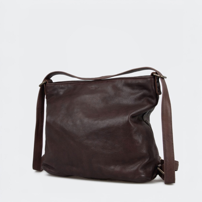 Conner Ryggsäck crossbody - Två i en - Brun buffel - Montana