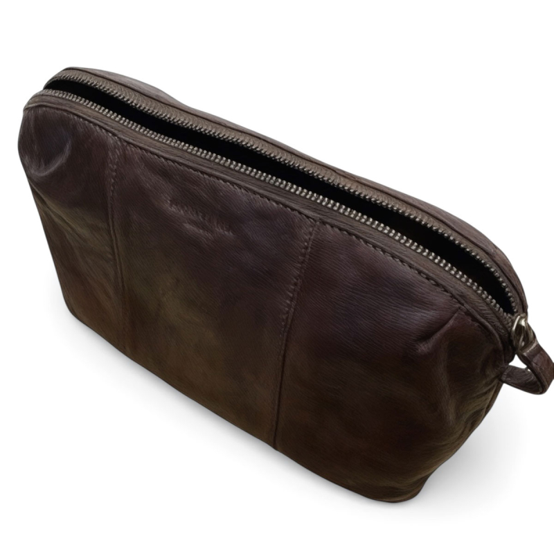 Cora toilettaske i brun skind - 272210