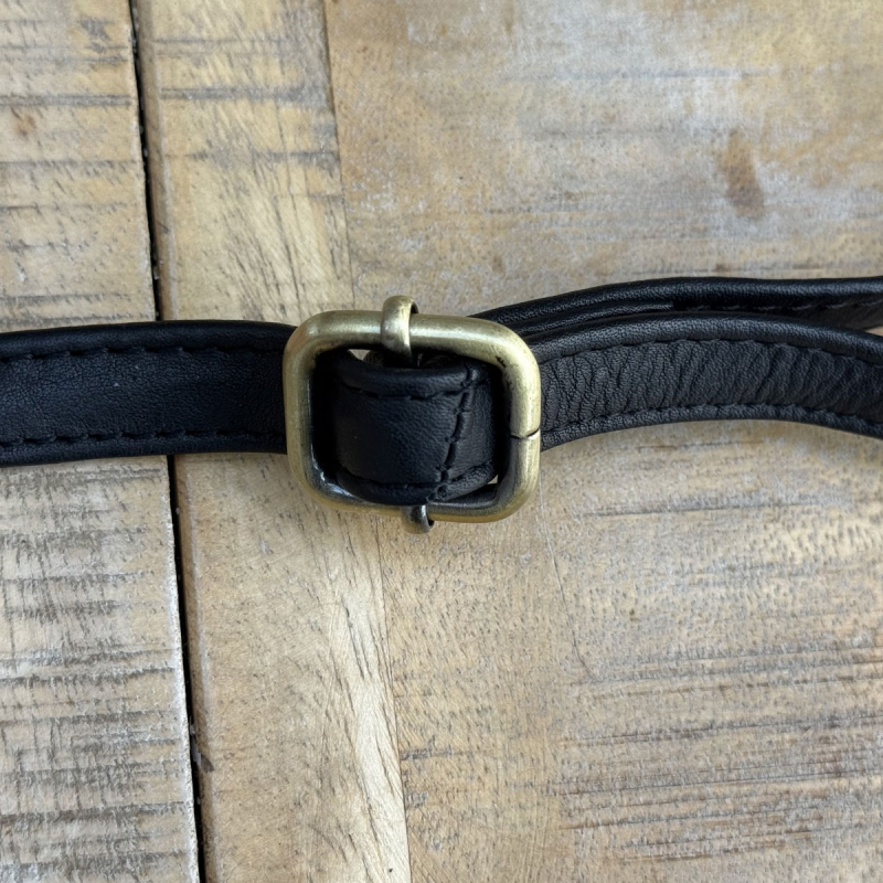Sort Gwen crossbody taske i blød bøffelskind - Treats 282451