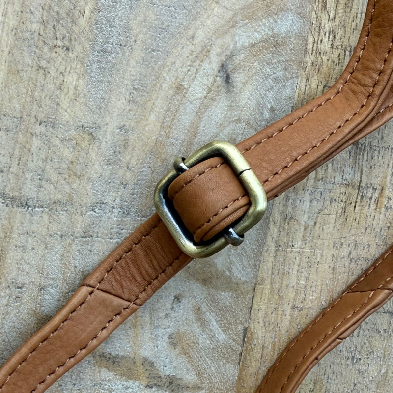 Cognac Gwen crossbody taske - blød skind - Treats  - Freja skind
