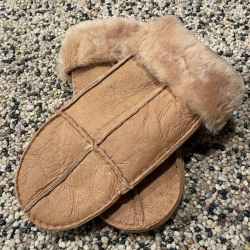 Hanne dameluffe i blød rulam - Freja skind