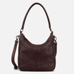 Augusta crossbody taske - brun bøffelæder - to remme - Montana - Freja skind