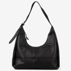 Ragnhild skuldertske i blød sort kalveskind - Treats - Freja skind