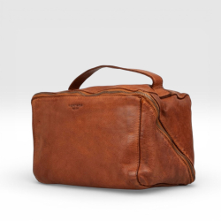 Stor toilettaske - Dillon fra Montana - blød bøffellæder - 272421