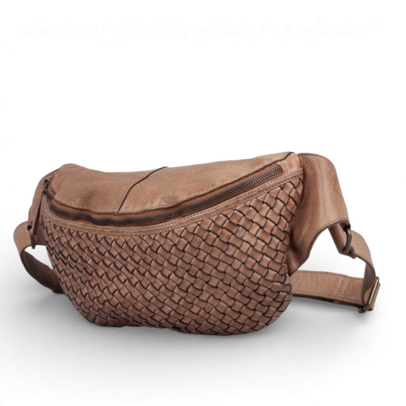 Walnut Verona bumbag i blød skind - Montana 272403