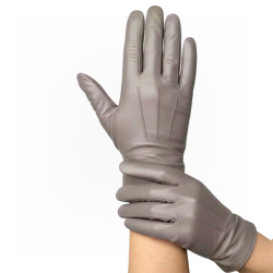 Taupe dame skindhandske - Nancy fra natures collection