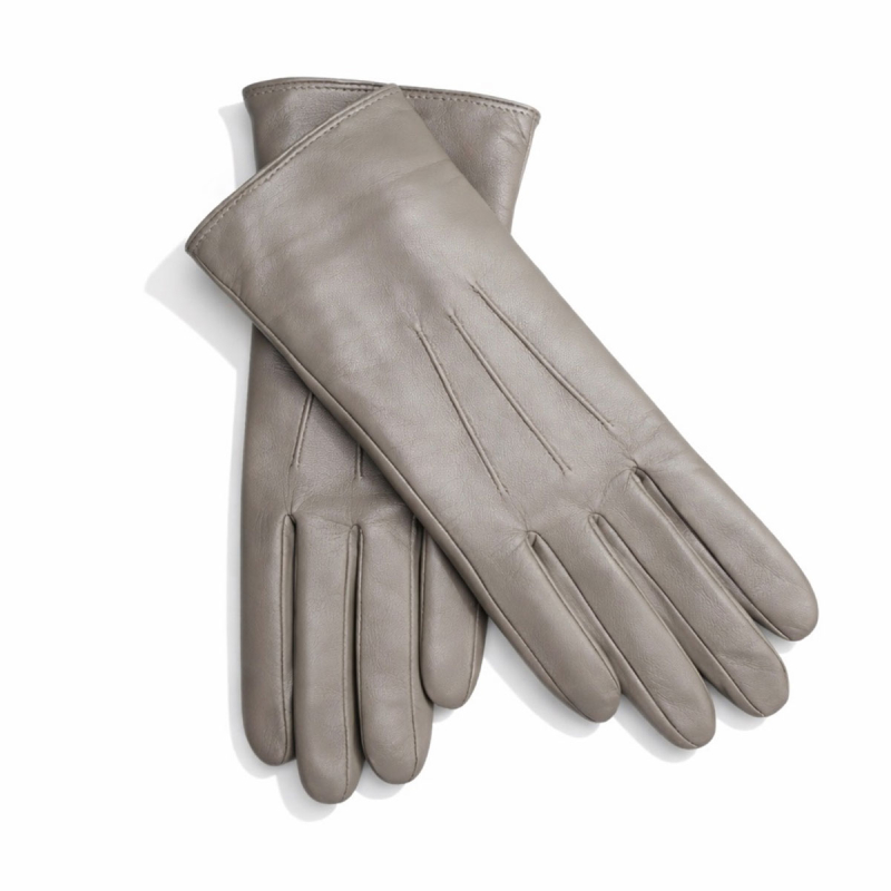 Taupe dame skindhandske - Nancy fra natures collection