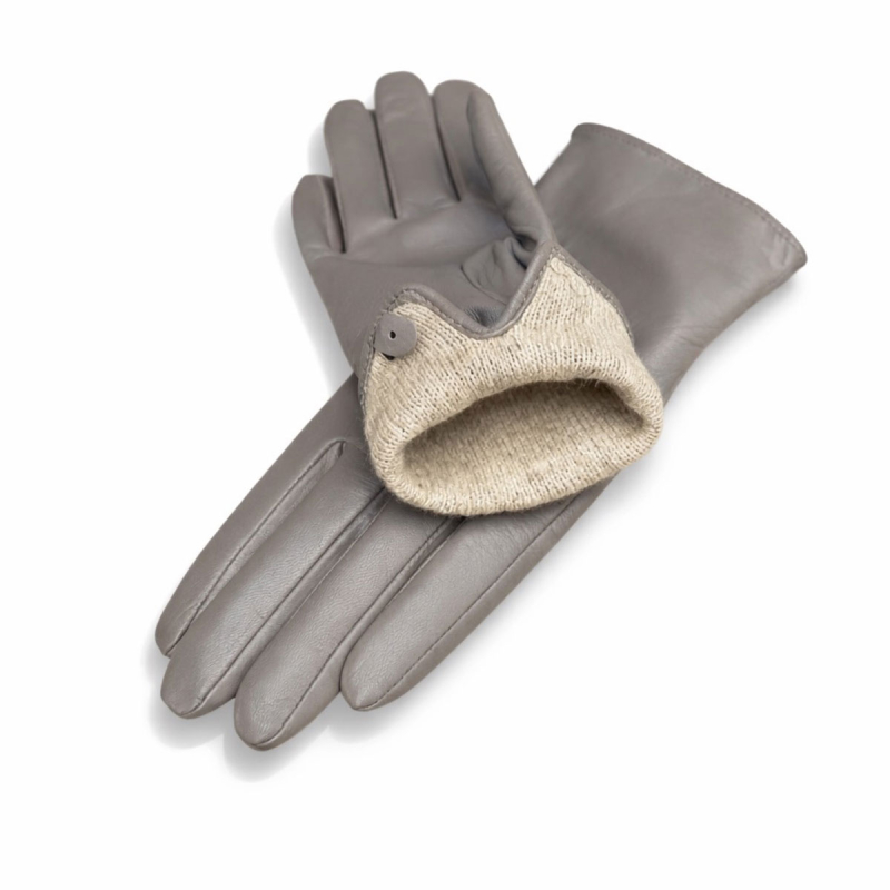 Taupe dame skindhandske - Nancy fra natures collection