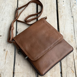 Brun Katja skindtaske - Freja skind