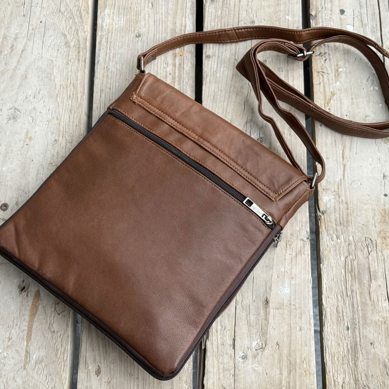 Brun Katja skindtaske - Freja skind