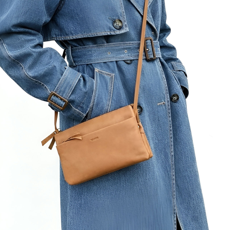 Smart clutch og crossbody taske - blød skind - Treats