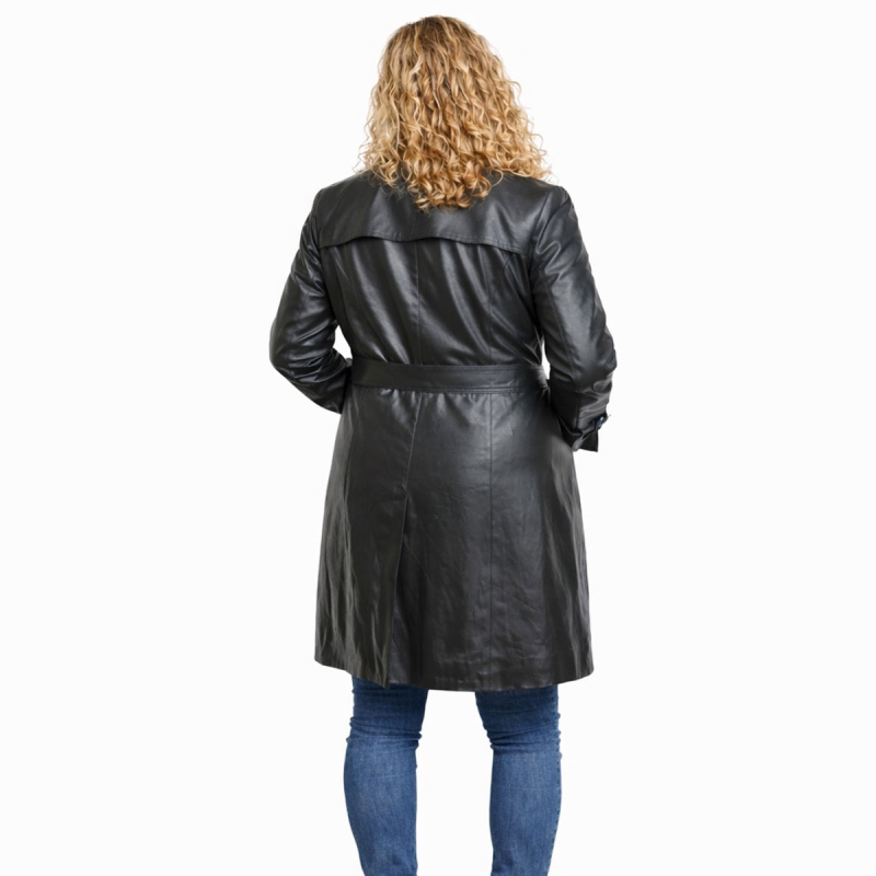 Trenchcoat lammskinn. Storlek. Kylie.