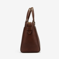 Frida big luxe skuldertasker i brun skind - dametaske - Treats