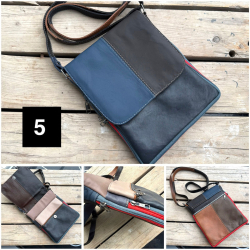 Paloma multicolor skindtaske - Best of the rest kollektionen fra Freja skind