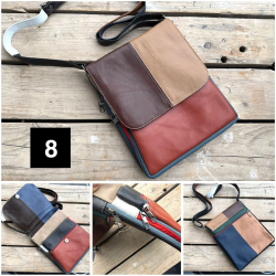 Paloma multicolor skindtaske - Best of the rest kollektionen fra Freja skind