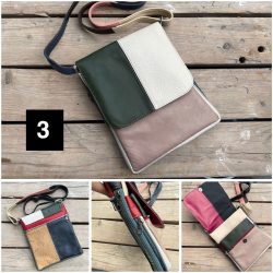 Paloma multicolor skindtaske - Best of the rest kollektionen fra Freja skind