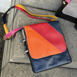 Katja multicolor taske fra best of the rest kollektionen - blød skindtaske - Freja skind