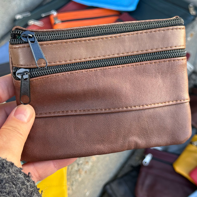 Lykkepose med 3 stk.Bella skindpung - Skindstykker fra jakkeproduktion