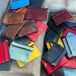 bella pung - lykkepose med 3 stk - blød skindpung - Freja skind